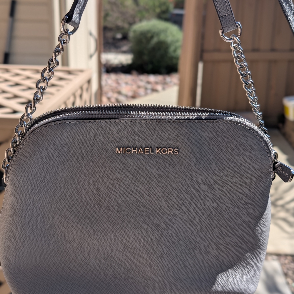 Michael Kors Gray Crossbody Bag